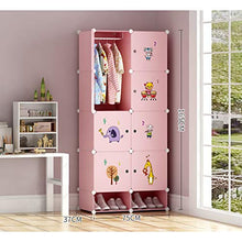 Guardaroba Semplici Bambini Armadio casa Camera da Letto Panno di plastica del Bambino del Tessuto Semplice Bagagli Moderna Hanging Assemblea Armadio XINYALAMP
