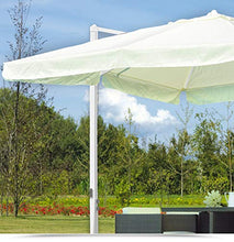 OMBRELLONE DA GIARDINO 3 X 3 METRI CON PALO LATERALE IN ALLUMINIO COLOR BIANCO
