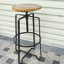 ChengBeautiful Sgabello Moderno Stile Classico Altezza Regolabile Bancone Sgabello in Legno Barra del Sedile Uso Cucina Bistrot sgabelli Alti (Color : Black, Size : 45x70x93cm)