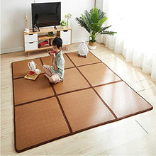 XM&LZ Giapponese Addensare bambù Tatami Opaco,Pieghevole Rattan Tappetino per La Sala da tè Giapponese,Esercizio Cibo per Lo Spazio di Meditazione Yoga Camera Zen-A 65 * 195cm