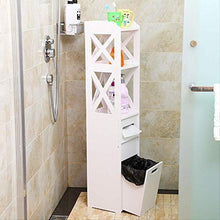 QCoo0 Rack Toilette Pavimento Toilette Senza Foro Senza Fori Bagno Impermeabile Collezione Lavatoio Armadietto Lavatoio