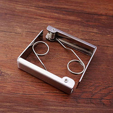 Raguso - Clip per tovaglia in acciaio inox, triangolo, colore: Argento