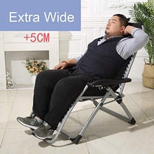 JFFFFWI Sedia Pieghevole Zero Gravity Sedie da Spiaggia reclinabili Pieghevole Leggera, Pieghevole Sedia reclinabile con Blocco Zero Gravity Sedia Sdraio da Giardino Oversize Relax Confort