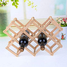 Portabottiglie in Legno Rosso 10 Portabottiglie Mount Bar Display Mensola Pieghevole Portabottiglie in Legno Alcool Neer Care Portabottiglie J1031, HJJ