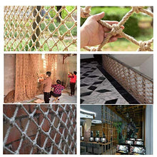 WaiMin Tessuto a mano Corda di canapa Maglia Giardino multifunzione Rete protettiva Decorazione murale Rete Soffitto Rete Soffitto Rete Rete di sicurezza Scale for bambini Balcone Rete anticaduta Retr