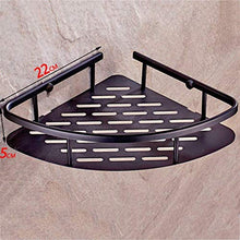 LAN-ZHENS Mensola da Bagno Mensola da Bagno Mensola Rame Retro Black Semplice Singolo Tripod