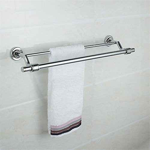 MBYW Portasciugamani Moderno Minimalista Portasciugamani Elegante per Il Bagno di Moda Portasciugamani da Bagno placcati in Oro a Doppio palo portacamicie in Rame  Adatto per Bagno,Cucina, Ufficio