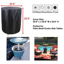 Saking Patio Cool Bar Tavolino Copertura Progettato per Keter 7,5 Gallon Cooler & Outdoor Coffee Beverage Bins (rotondo, 53,3 cm di diametro x 58,4 cm di altezza