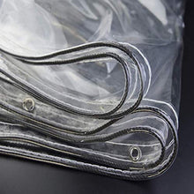 ZHANGYUQI Heavy Duty Chiaro Tarp, Telo Grande Impermeabile, Tela Cerata in plastica Impermeabile con Occhielli in Metallo, per Tetto, Campeggio, Esterno, Patio, Pioggia o Sole(Color:Chiaro,Size:1x5m)