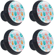 Modello blu arancione rosa corallo Pomelli per Porta Set di 4 Pomelli per Mobili Manopole per Cassetti Cucina Armadio Vetro