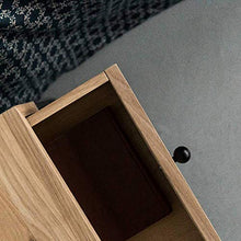 DGHJK Mobili per la casa, Comodino Nordico in Legno massello + Ferro battuto Divano tavolino Tavolo angolare Comodino Armadio con 1 cassetto per Soggiorno Camera da Letto