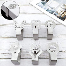Clip per tovaglia, in acciaio inox, 6 pezzi, per tovaglia, tovaglia, clip per tovaglia, per esterni, picnic, barbecue, matrimonio, feste fai da te