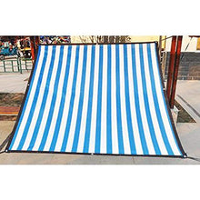 XIAOXIAO Rete ombreggiata Rete Ombreggiata Esso È Luoghi Pubblici Parco Divertimenti O Tenda da Sole A Terrazzo Parasole per Auto Crema Solare per Famiglia Scelta Perfetta Strisce Blu (Size : 3x6m)