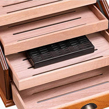 SMEJS Desktop Humidor W/igrometro-Contiene 80-100 sigari, igrometro, deumidificatore, Cigar Box partizione Bagagli