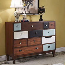 ZzheHou Cassettiera in Massello Verniciato Cassetti Armadietti Soggiorno Paese da Letto Sei Cassetti Mobili Robusto Durevole Semplice E Grazioso (Color : Brown, Size : 120x40x91.5cm)
