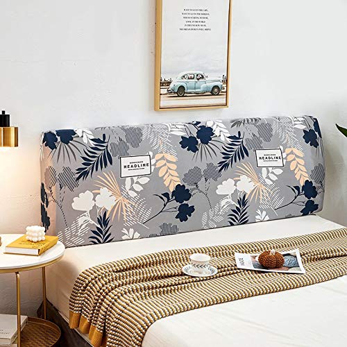 uyeoco Fodera Copri Testata Letto Elastica Matrimoniale/Singolo Copertura Testiera Letto Protezione Testata Cover Cuscino Lavabile per Decorazione Camera (Color : C, Size : 200cm(79