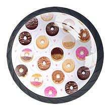 Ciambelle 4 PCS Pomelli per Porta, Pomolo per Mobile, Pomelli per Mobili con Viti, Maniglia per Armadietto, Pomelli per Porta, Pomelli per Cassetti per Porta, Armadio, Cassetto e Credenza