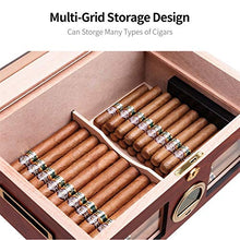 ZLMMY Legno di Cedro Cigar Humidor Idratante Box Gabinetto di Grande capienza Fit 100 Double Layer Cigar Humidor Scatola
