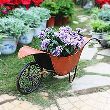 LJYY Carrello da Giardino con Decorazione Artistica Espositore per Piante da Fiori Espositore per Fiori Antico Carrello in Stile