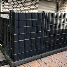 Froadp - Pellicola protettiva per privacy, in PVC, con clip di fissaggio a doppia asta, opaca, per recinzione da giardino, balcone, colore: antracite