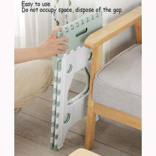 Compatto e Facile da riporre, Sgabelli Antiscivolo per Cucina, Bagno, Bambini, Adulti, Sgabello Pieghevole, Sgabello Pieghevole in plastica con Manici, ripiano Superiore Antiscivolo Verde.