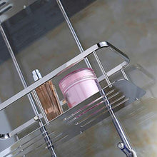 AINIYF Bagno Bagno Doccia Mensola bagagli parete Punch libero rettangolo Vaso appeso in acciaio inossidabile 304 2 livelli di storage Rack Punch di installazione, 2 formati (Dimensioni: 400x138x890mm)