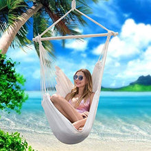 VSander Giardino Amaca Sedia Portatile di Viaggio Camping Home Hanging Hammock Altalena da Interni Esterni Amache Sedia con 2 Cuscini