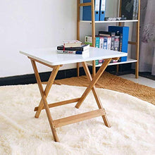 Tavolo pieghevole, facile da trasportare per esterni, balcone, giardino, giardino, tavolo multifunzione, divano laterale, patio, quadrato, tavolo da bar, 50 x 50 x 50 cm, resistente (colore bianco).