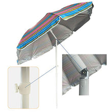 Ombrellone da Spiaggia, Giardino Ø 220 cm - Antivento con Custodia - Tessuto protezione dai raggi uvA-uvB