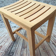 Sgabello da Doccia Sedia da Doccia in Legno Bagno anticorrosivo Sgabello in Legno Sgabello per Il Cambio delle Scarpe Sgabello da Bagno Non Verniciato ed Ecologico per Uso Interno ed Esterno, L