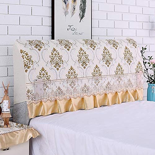 C/N Copertura testiera Letto Elasticizzato Copri Tastiera Letto copritestiera Solido Fodera per testiera Letto Copri Tastiera Letto Singolo Matrimoniale King Nero