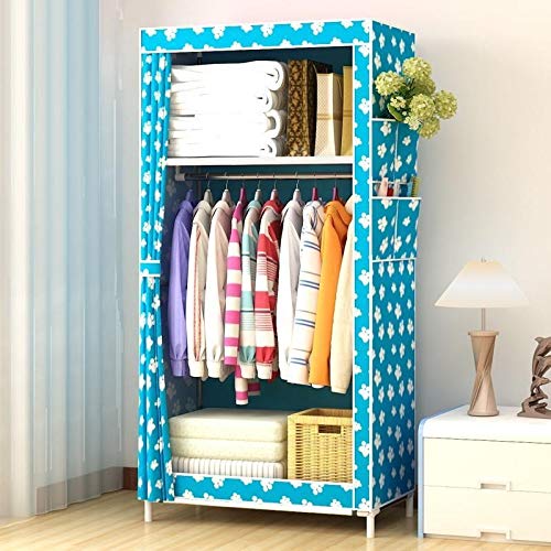 JJZXT Portatile Armadio Armadio Arte del Panno Armadio Bagagli Mobili Camera da Letto Cabina Armadio Tessuto Non Tessuto Pieghevole Camera da Letto del Bambino Locker