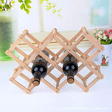 ASDFGHJKL Piramide di Vino di Legno Display Rack, Display Pieghevole Decorativa del Salone del Governo del Vino Rosso di Magazzino, Pallet