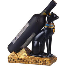 Statue Soprammobile Statuine Decorazione Gatto Egiziano Portabottiglie Figurine Decorazioni Per La Casa Ornamento Retrò Resina Portabottiglie Portabottiglie Soggiorno Decorazioni Scrivania Artigi