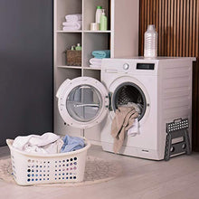Relaxdays Sgabello Pieghevole L, Trasportabile, da Bagno o Campeggio, per Bambini, 120 kg, Plastica, H 32,5 cm, Grigio