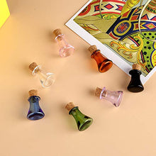 Piccole bottiglie di vetro con sughero, vasetti di vetro con sughero Mix 7 colori.