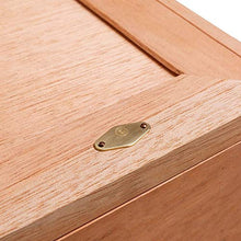 ChangDe-- Cigar Box, Legno di Cedro Cigar Box Humidor portasigarette Unpainted alcoholized Scatola può Contenere 50 (Size : 21x33.5x12cm)