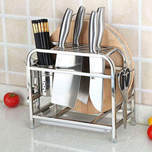 &ripiano di stoccaggio Mensole da cucina, taglierini multifunzione in acciaio inossidabile, tagliere for ripiani, scaffali for ripiani - doppio strato Scaffale di finitura