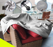 zhbotaolang Resistente all'Acqua Copridivano per Giardino - Copertura Barbecue Tavolo Esterno Anti Pioggia Polvere (123x61x72 cm)