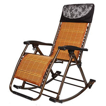 AI LI WEI SHUAIIJUAN Sedia per Il Tempo Libero Domestico Rocking Chairs Patio Lounge lettini for Adulti - Esterna Sdraio Pieghevole Poltrona reclinabile for Beach Garden Camping
