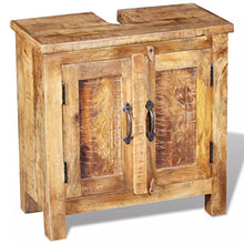 Luckyfu Questo Armadietto da Bagno Vanity con Specchio Legno Massello di Mango.Il Set Sono Sia Elegante Che Pratico.mobili da Bagno Set mobili da Bagno