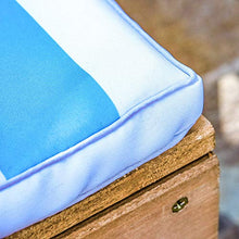 giordano shop Lettino Prendisole per Bambini 90x59x53 cm con Ombrellone Azzurro e Bianco