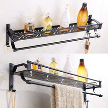 AINIYF Bagno Bagno Doccia Mensola Organizzatore Parete di Alluminio dello Spazio Rettangolare igienici Fence Punch Libero Torre del Gancio del Gancio up 2 Livello