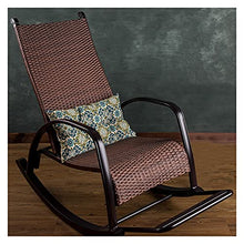 XinQing-Sedia a Dondolo PE in Rattan Sedia a Dondolo per Adulti per Adulti Camera da Letto Anziani Soggiorno Giardino Cortile Cortile Launa per Il Tempo Libero Sedia 100x96x52cm