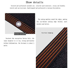 HTL Durable 12-Pin Parasole Net, Spessa Protezione Solare Panno, Usato per Ombreiatura e Isolamento Termico Di Courtyard, Balcone e Sul Tetto. L'Ombreiatura Tasso È Del 90%,Nero,6M * 15M