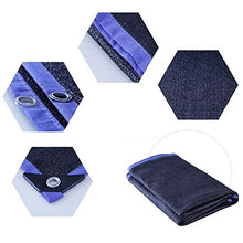 XIAOXIAO Rete ombreggiata Rete Ombreggiante Nera 6 Punti Abbellimento Marginale Protezione Solare Isolamento Zona Ombreggiata for Il Cortile Auto Pianta Giardino (Size : 3x5m)