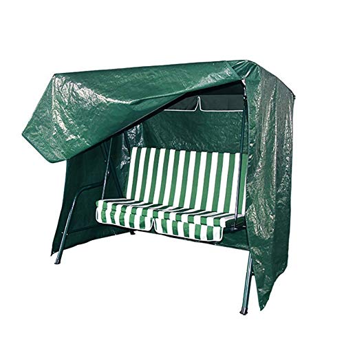 QEES Copertura per sedia a dondolo, resistente e impermeabile a 3 posti a dondolo, copertura per mobili da cortile JJZ1657
