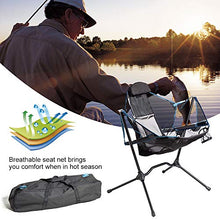 Oeternity Sedia A Bilanciere da Esterno Freestyle, Oversize Sedia da Luna Portatile Pieghevole per Roadtrip da Pesca del Cortile,Rosso