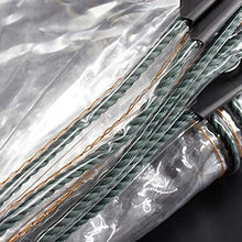 YJFENG Telone Impermeabile, Pannello per Tende Impermeabile per Esterni con Angoli in Gomma, PVC Trasparente da 0,3 Mm, Bordo Verde, per Tettoia da Giardino (Color : Chiaro, Size : 1X1.5M)