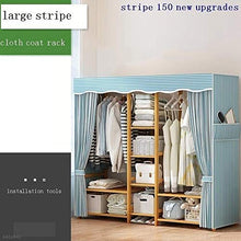 TWDYC Tessile Armadio Appendini casa Closet da Letto mobili Gabinetto Sguardo Guardaroba Pieghevole Non Tessuta (Color : B)